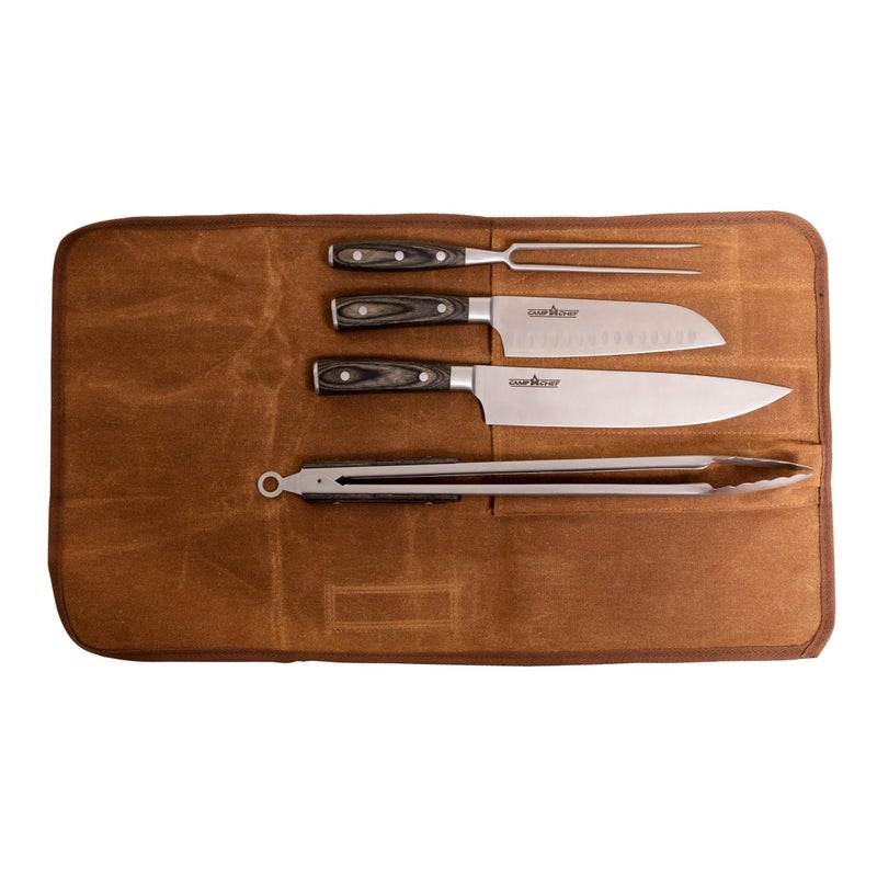 Camp Chef Deluxe 4 Piece Carving Knife Set, Multi - Image 1
